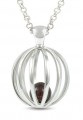 Celebrate a January birthday with a Garnet birthstone pendant