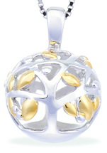 A Family Tree - Begins With The Love Of Two Hearts (Yellow Gold)