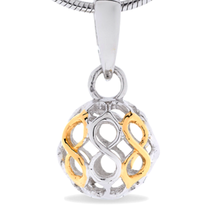 Infinity - Forever & Ever - sterling silver pendant (cute size)