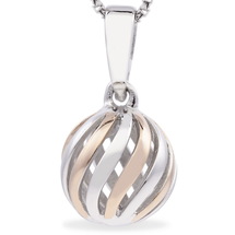 Journey - With You All The Way - sterling silver pendant (cute size, rose gold)