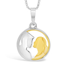 Forget Me Knot - No Matter The Distance Between Us - sterling silver pendant