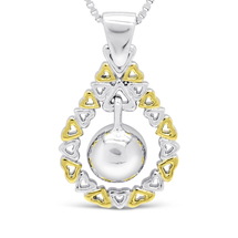 Circle of love, sterling silver pendant