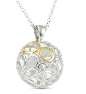 Featuring gold and silver circles, symbolizing eternity. For eternal love!